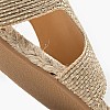 Women Flats Puri Gold Fabric Castaner Women Flats Puri Gold Fabric Castaner