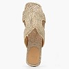 Women Flats Puri Gold Fabric Castaner Women Flats Puri Gold Fabric Castaner