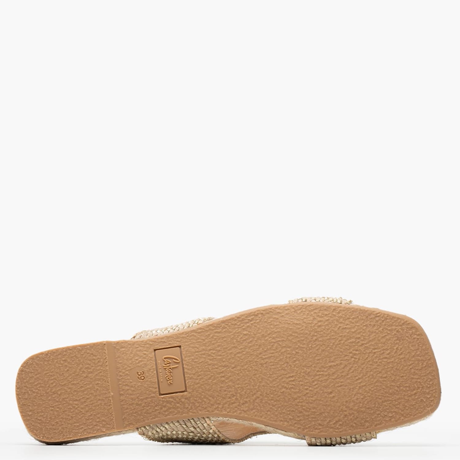 Women Flats Puri Gold Fabric Castaner Women Flats Puri Gold Fabric Castaner
