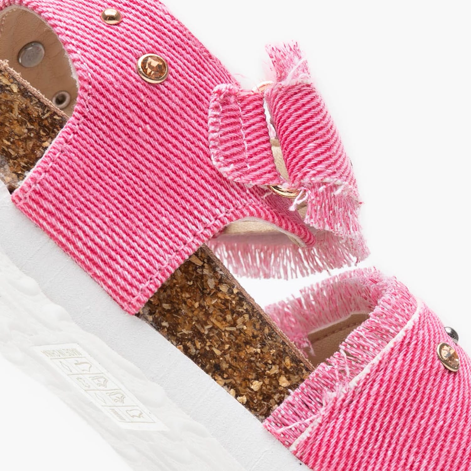 Kids Flip Flops & Sandals Baby.Denim Pink Fabric Colors Of California Kids Flip Flops & Sandals Baby.Denim Pink Fabric Colors Of California