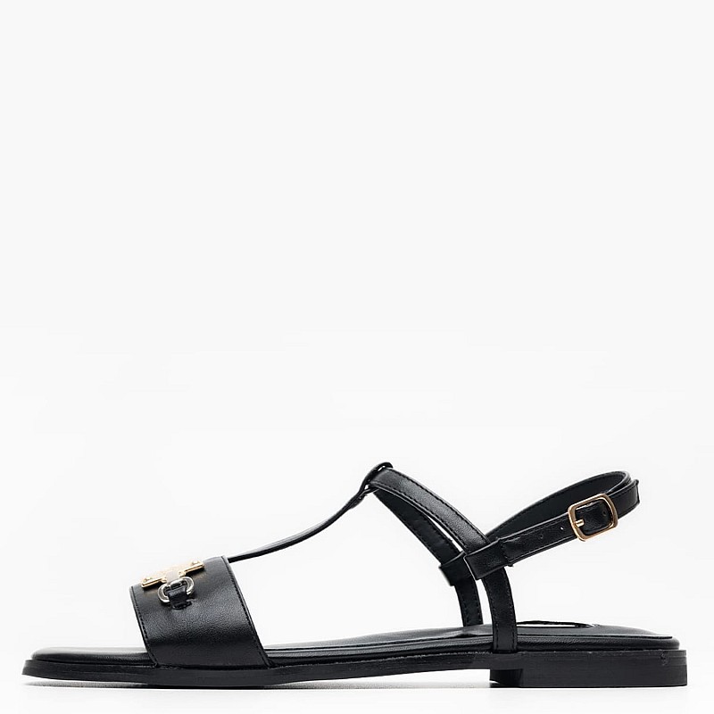 Γυναικεία Flats F.251 Μαύρο ECOleather Ferre