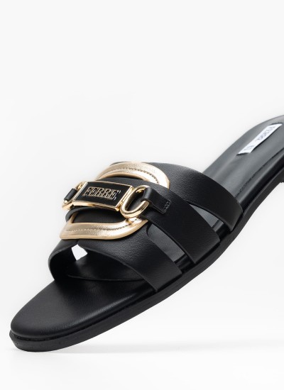 Γυναικεία Πέδιλα F.172 Μπεζ ECOleather Ferre