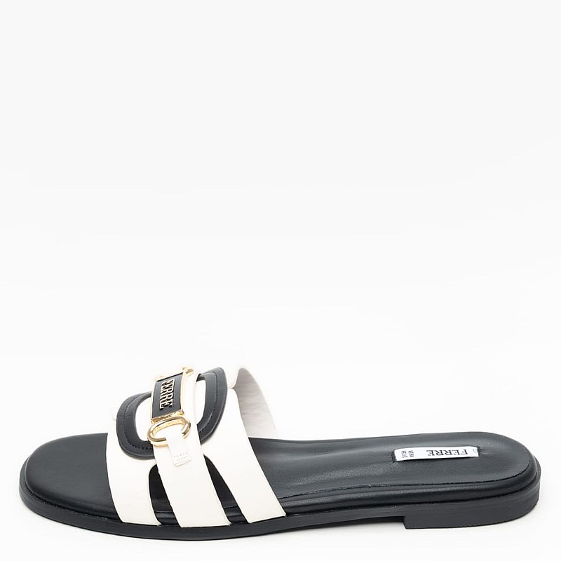 Γυναικεία Flats F.254 Μπεζ ECOleather Ferre