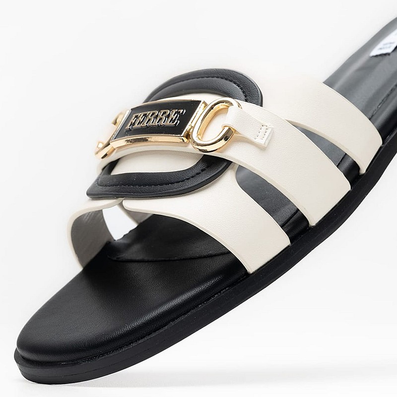 Γυναικεία Flats F.254 Μπεζ ECOleather Ferre