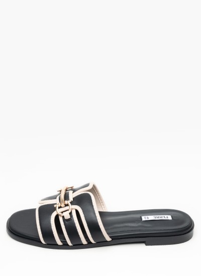Γυναικεία Πέδιλα F.172 Μπεζ ECOleather Ferre