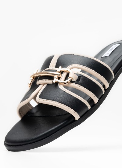 Γυναικεία Πέδιλα F.172 Μπεζ ECOleather Ferre