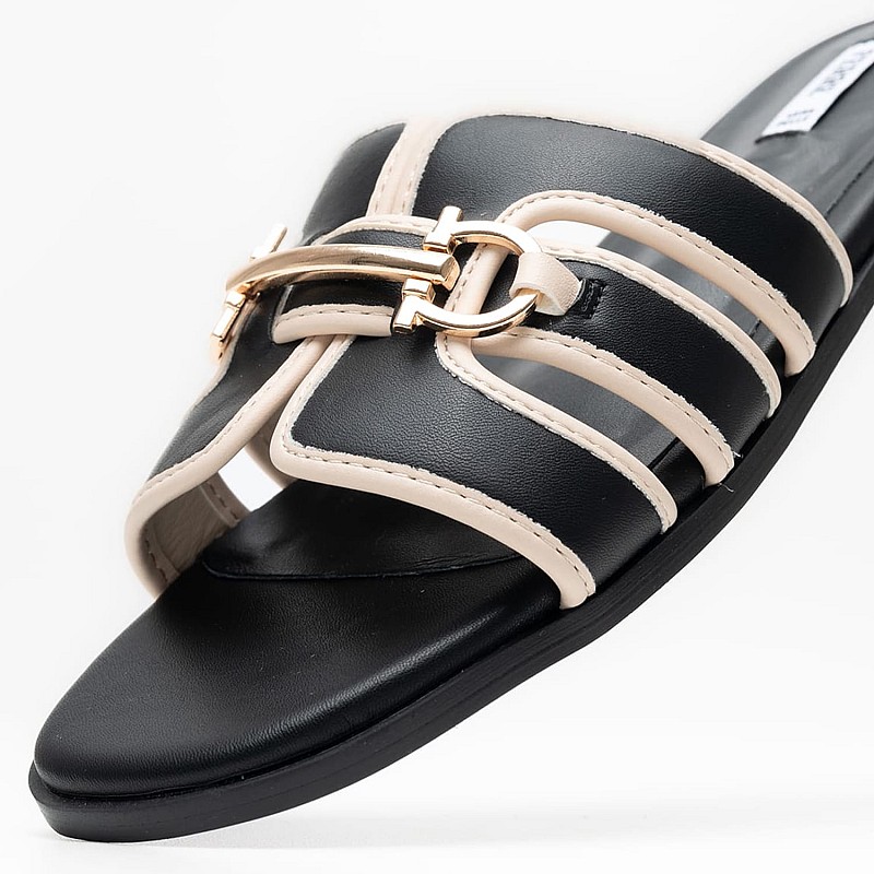 Γυναικεία Flats F.255 Μαύρο ECOleather Ferre