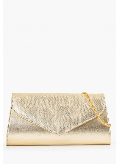 Γυναικείες Τσάντες Evan Χρυσό ECOleather Mortoglou