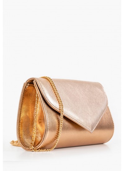 Γυναικείες Τσάντες Evan Μπρονζέ ECOleather Mortoglou