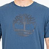 Men T-Shirts A2C2R Blue Cotton Timberland Top Wear Timberland A2C2R-Blue