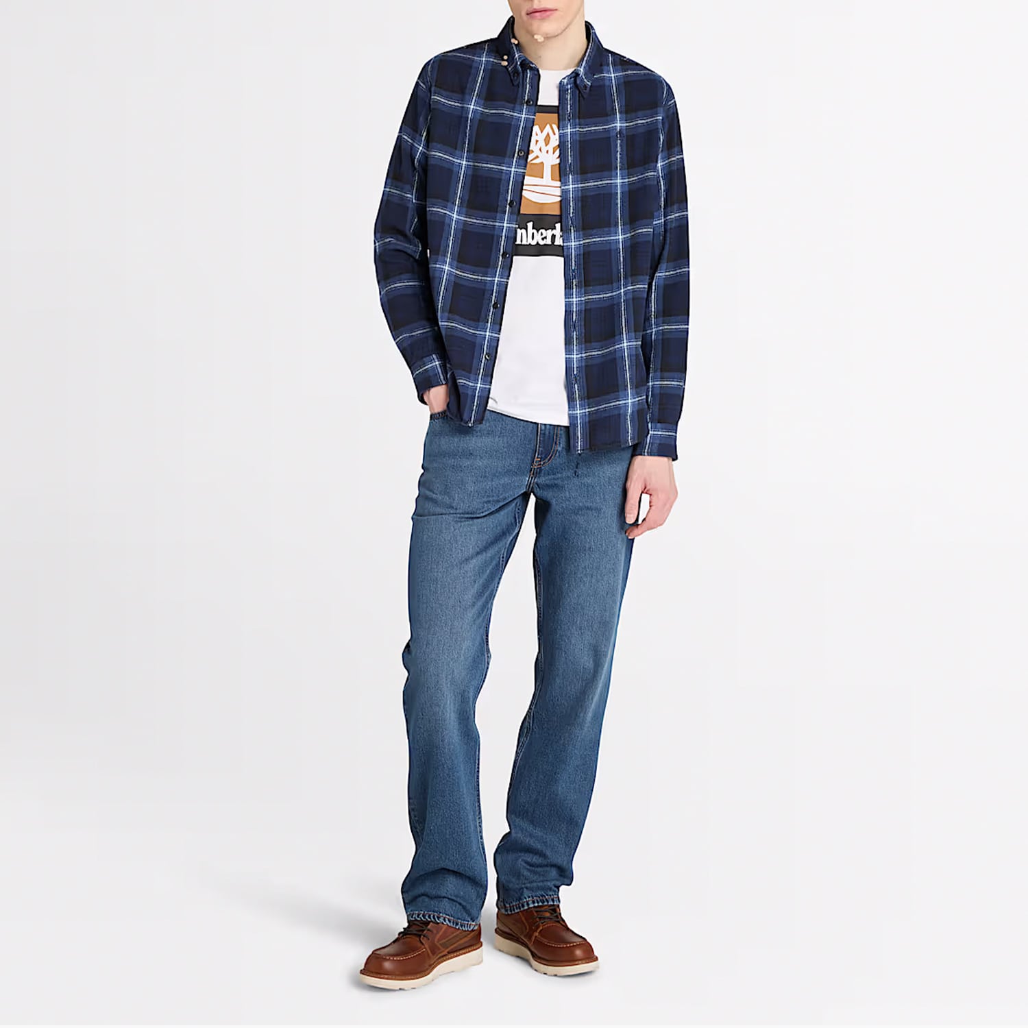 Timberland A44XQ Ανδρικά Πουκάμισα Timberland A44XQ-Blue