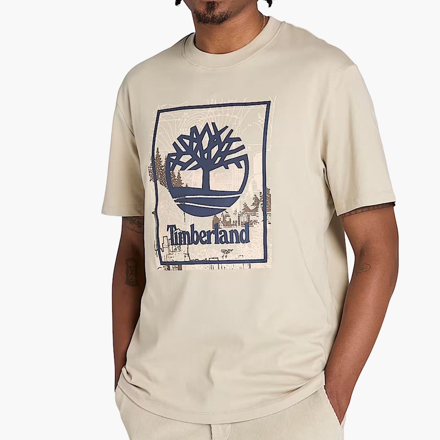 Timberland A5MQP Ανδρικά Μπλούζες Timberland A5MQP-Beige