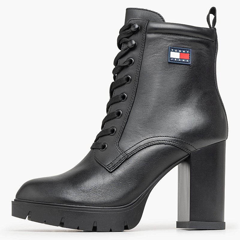 Tommy Hilfiger Heel.Laceup Γυναικείο Μποτάκι