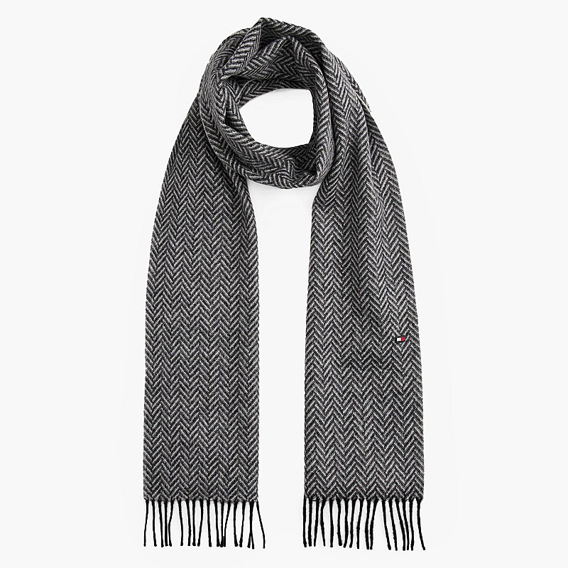 Tommy Hilfiger Herringbone Ανδρικά Κασκόλ