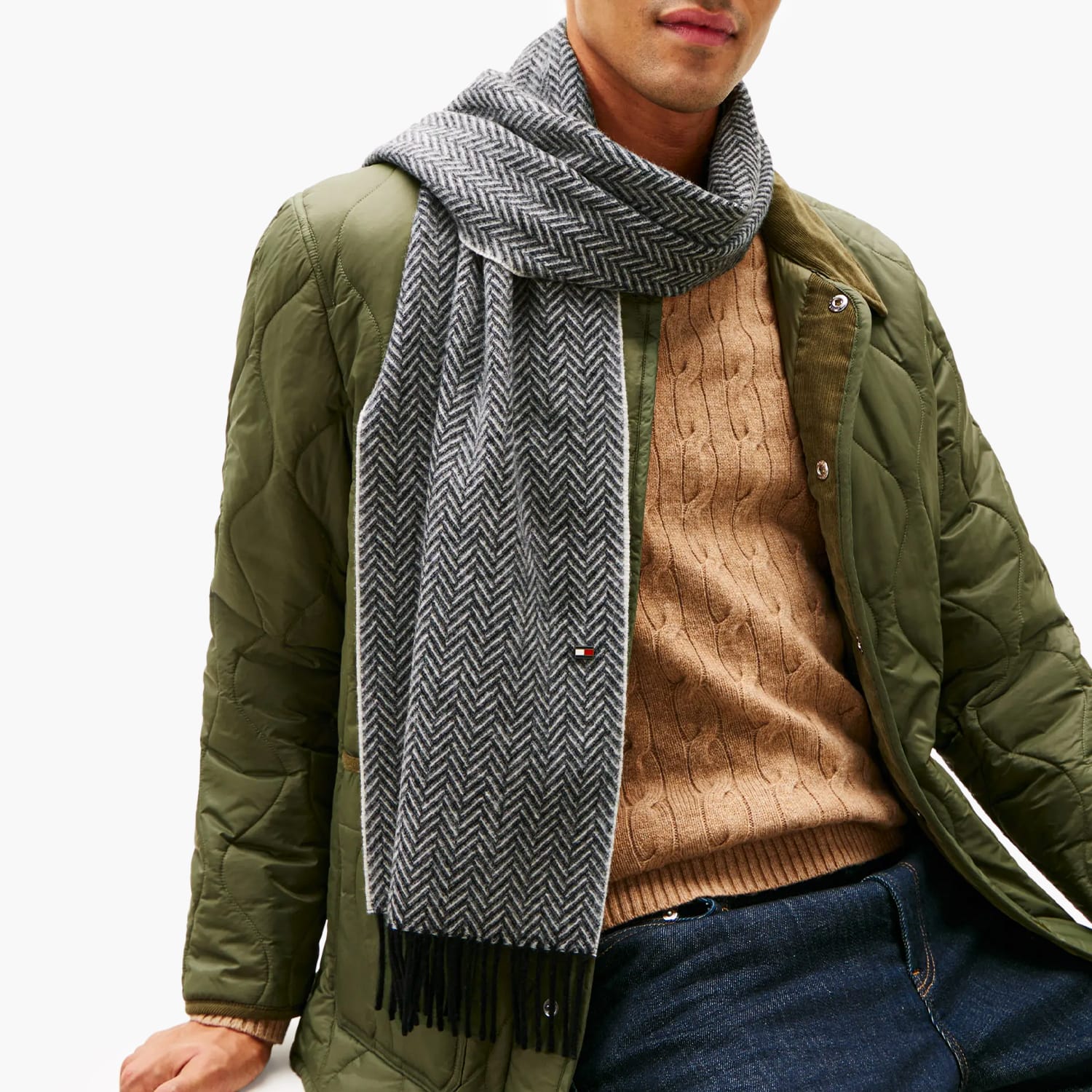 Tommy Hilfiger Herringbone Ανδρικά Κασκόλ Tommy Hilfiger Herringbone Ανδρικά Κασκόλ