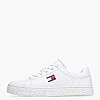 Tommy Hilfiger Logo.Sneaker Γυναικείο Παπούτσι Casual Tommy Hilfiger Logo.Sneaker-White