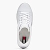 Tommy Hilfiger Logo.Sneaker Γυναικείο Παπούτσι Casual Tommy Hilfiger Logo.Sneaker-White