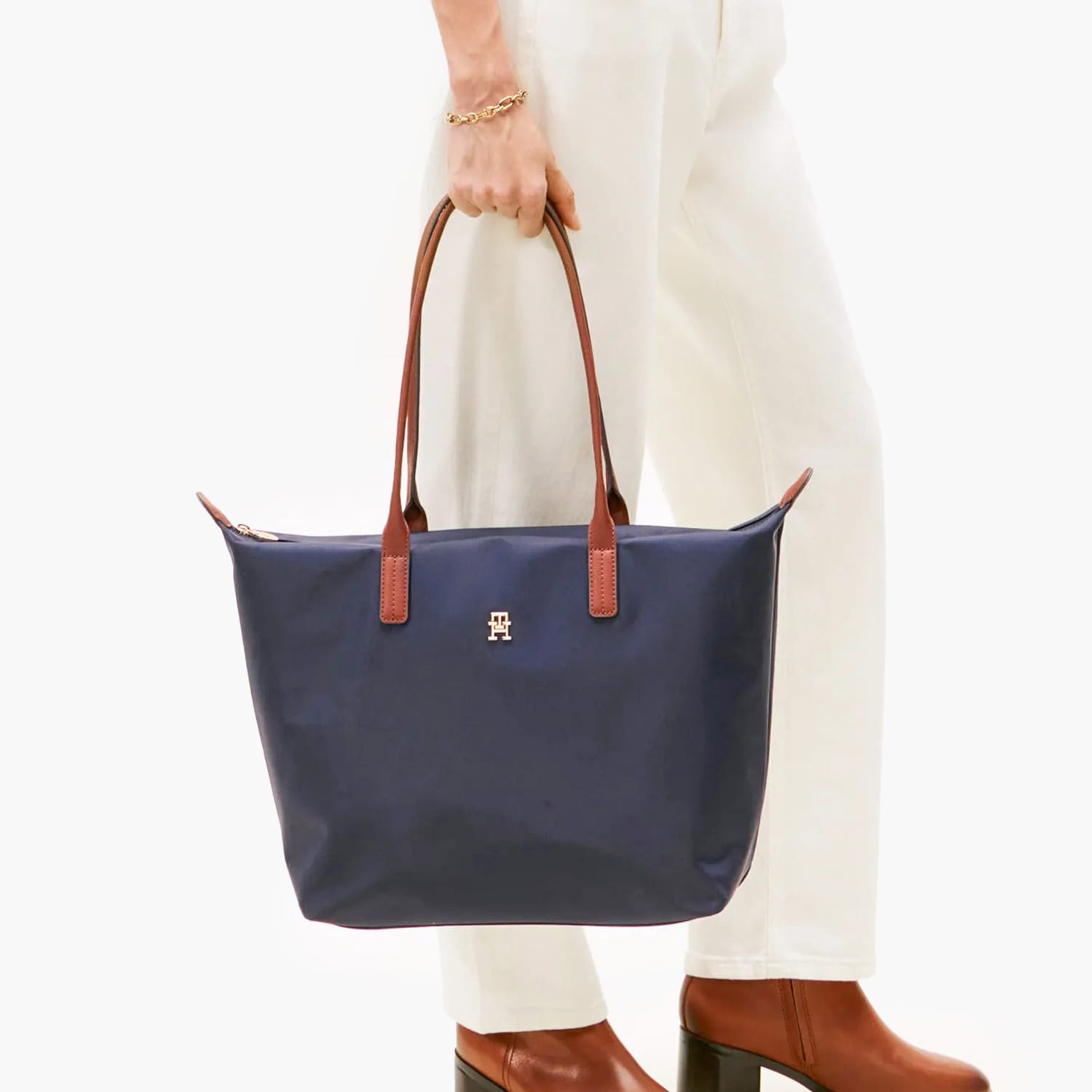 Tommy Hilfiger Popette.Tote Γυναικεία Τσάντα Tommy Hilfiger Popette.Tote-Blue