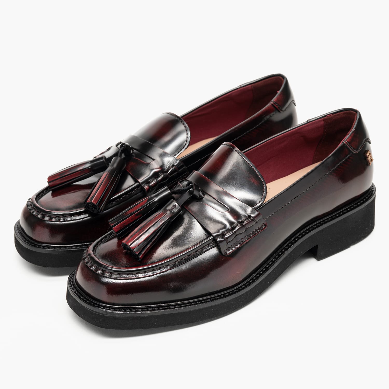 Tommy Hilfiger Tassel.Loaf Γυναικείο Μοκασίνι Tommy Hilfiger Tassel.Loaf-Bordo