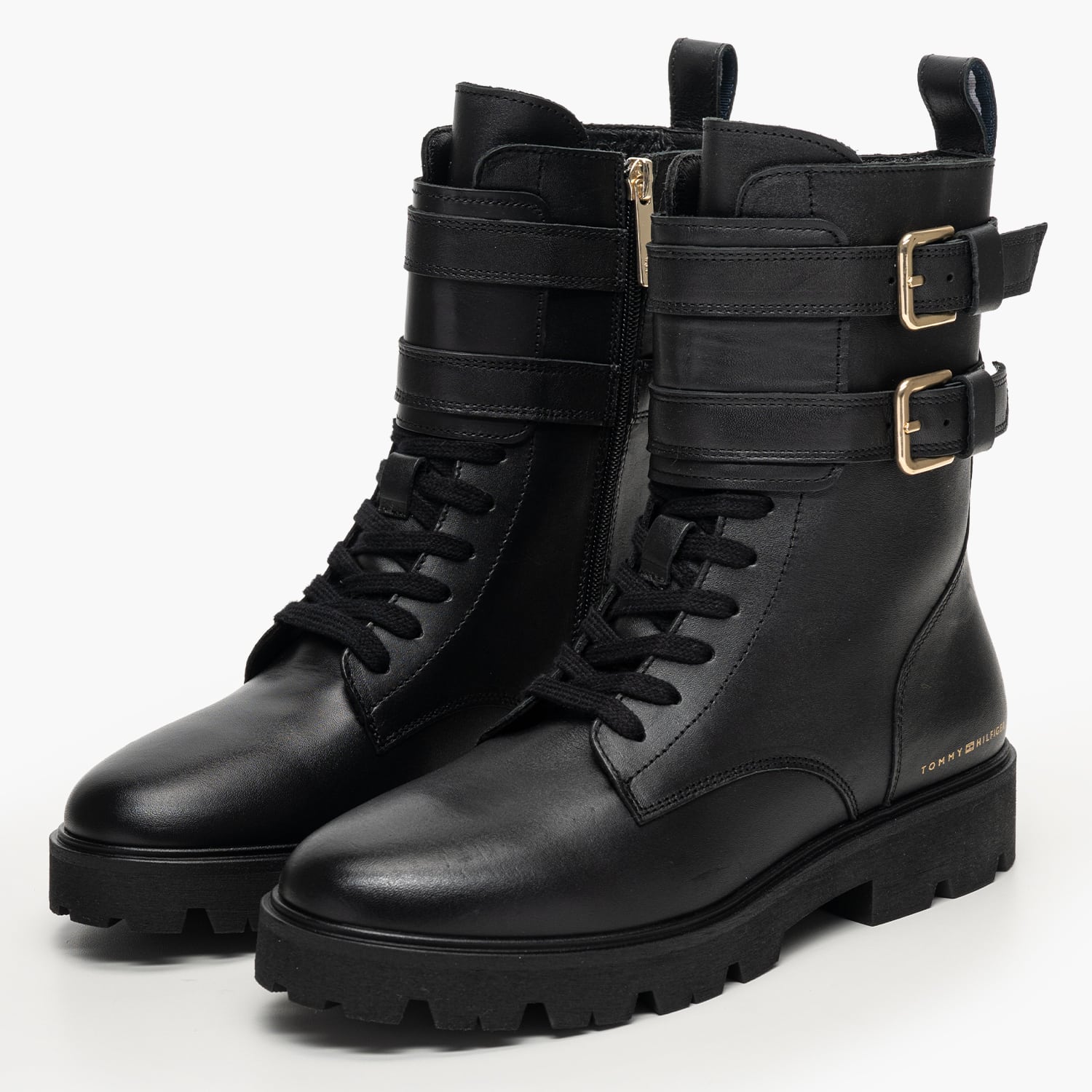 Tommy Hilfiger Tommy.Biker Γυναικείο Μποτάκι Tommy Hilfiger Tommy.Biker-Black