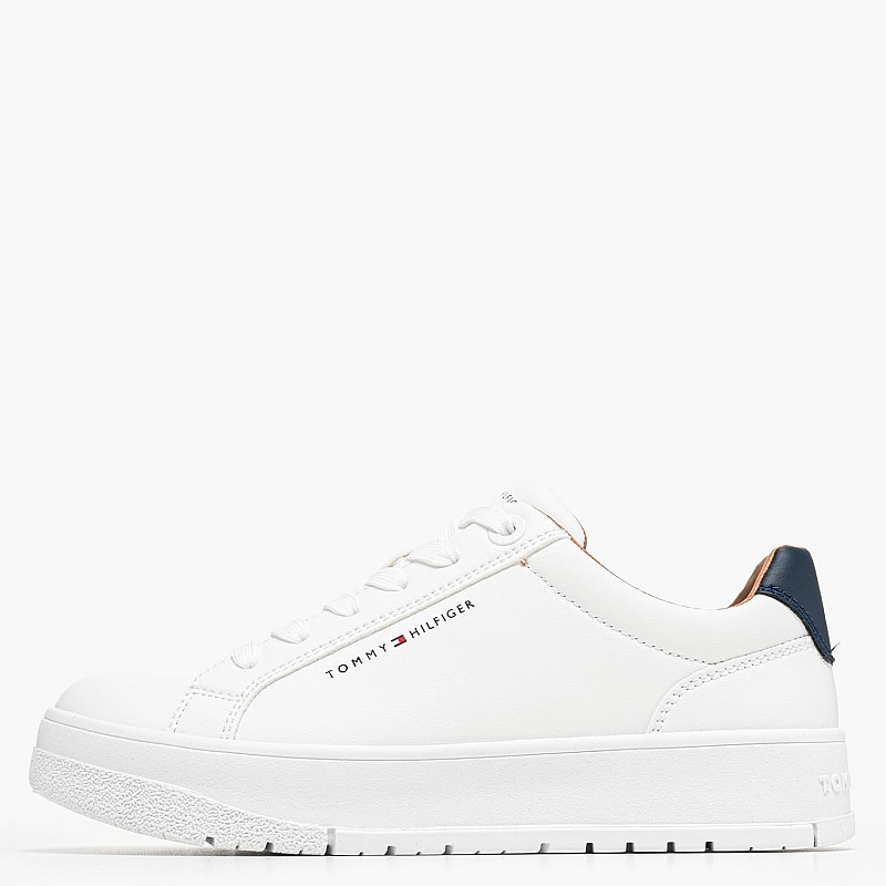 Tommy Hilfiger White.Laceup Παιδικά Παπούτσια Casual