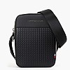 Tommy Hilfiger Woven.Reporter.Mini Ανδρική Τσάντα Tommy Hilfiger Woven.Reporter.Mini-Black