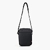 Tommy Hilfiger Woven.Reporter.Mini Ανδρική Τσάντα Tommy Hilfiger Woven.Reporter.Mini-Black