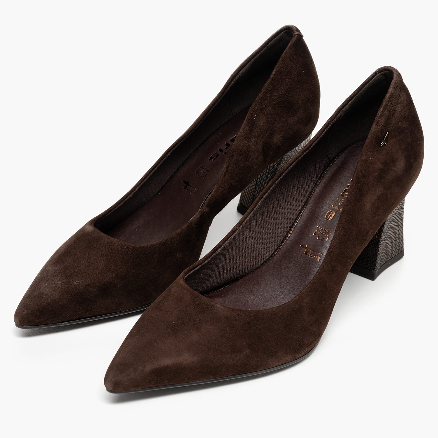Tamaris 22427 Γυναικεία Γόβα & Peeptoe Ψηλή Tamaris 22427-Brown