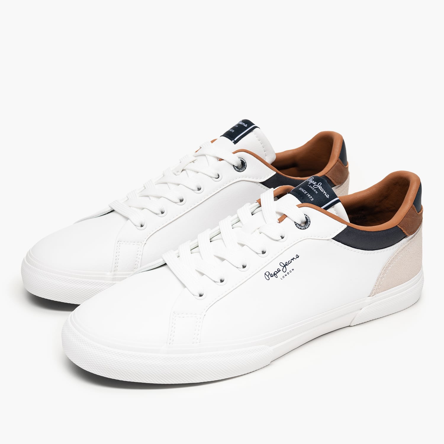 Pepe Jeans Kenton.Court Mens Casual Shoe Pepe Jeans Kenton.Court-White