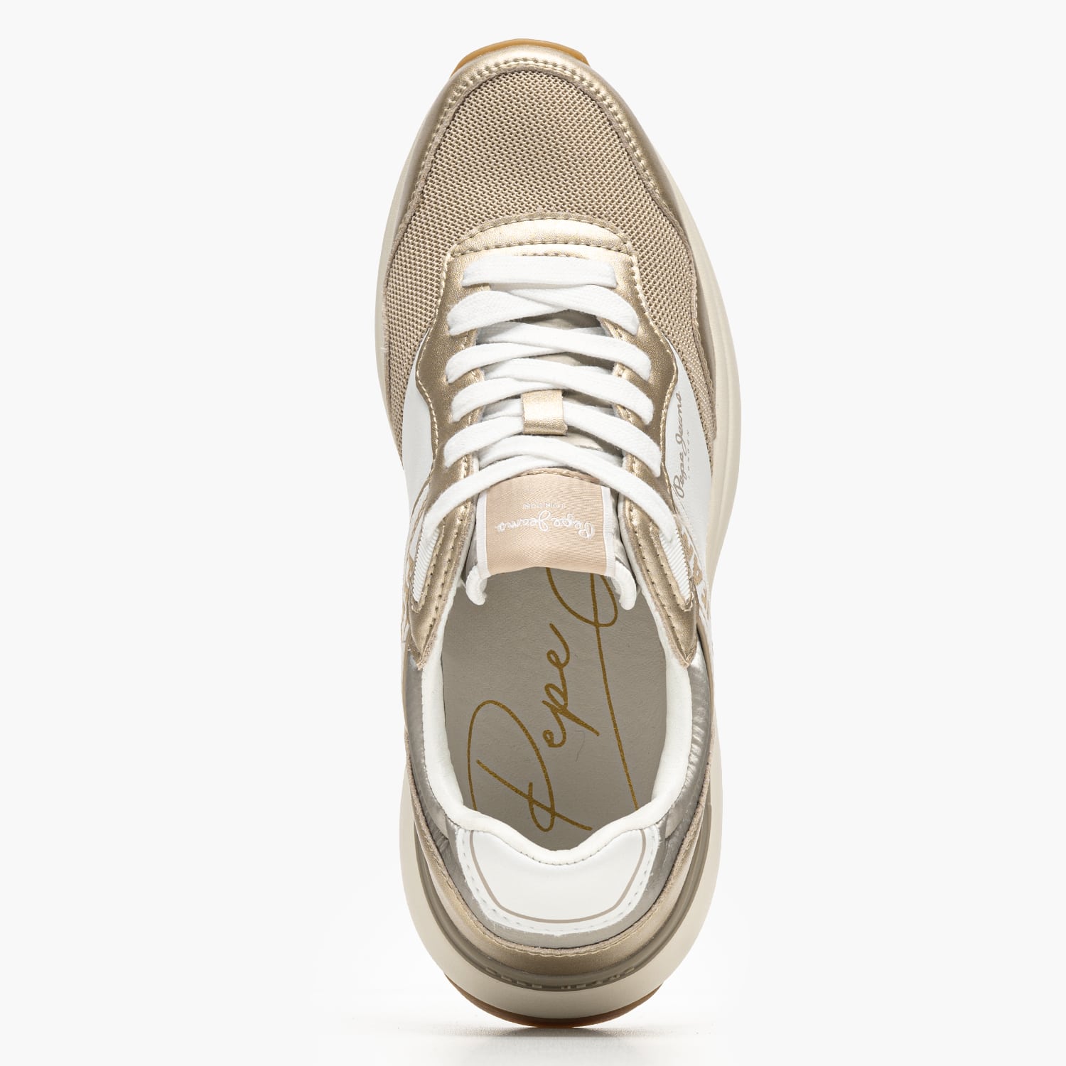 Pepe Jeans Kimi.Mesh Γυναικείο Παπούτσι Casual Pepe Jeans Kimi.Mesh-Gold
