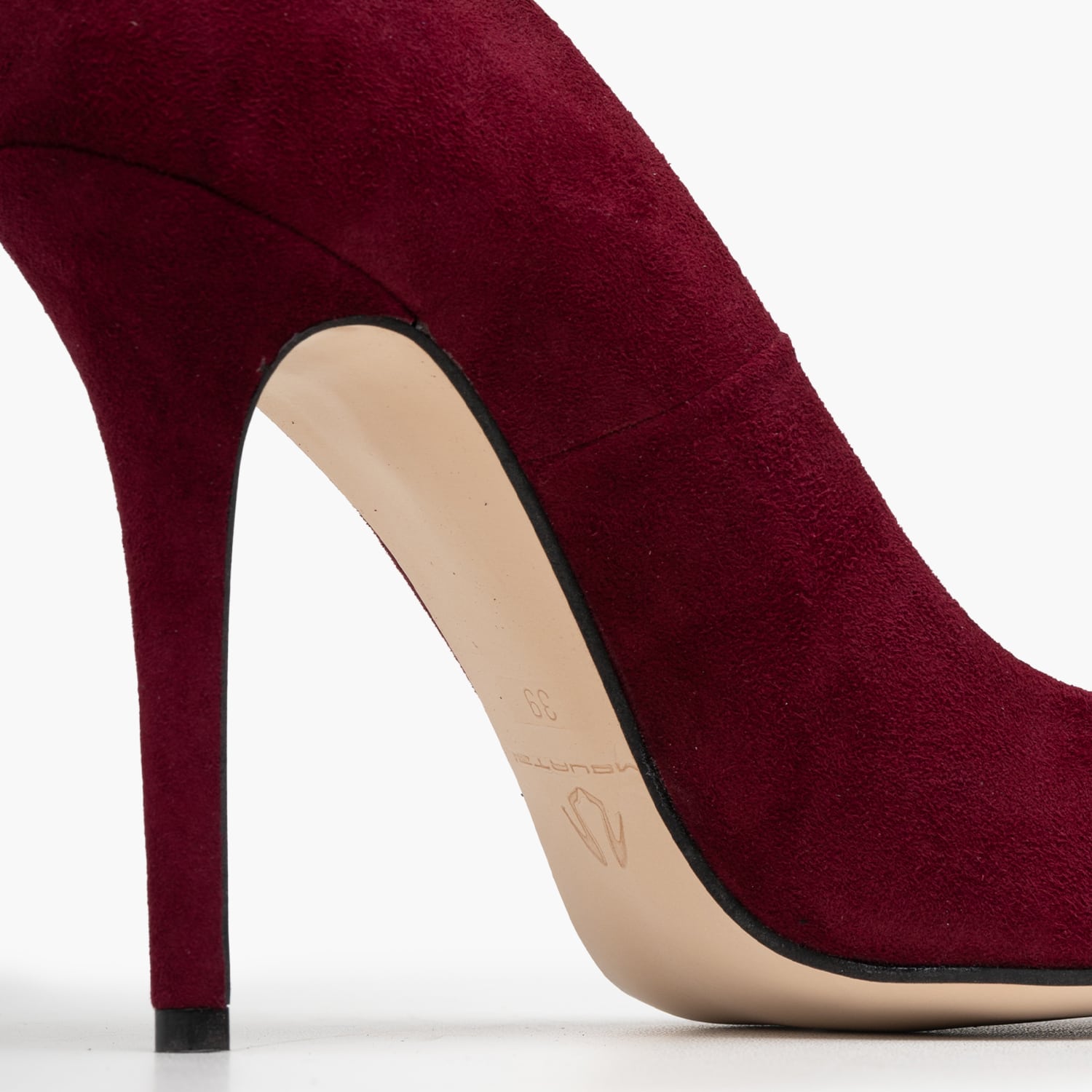 Mourtzi 100400.Sd Γυναικεία Γόβα & Peeptoe Ψηλή Mourtzi 100400.Sd-Bordo
