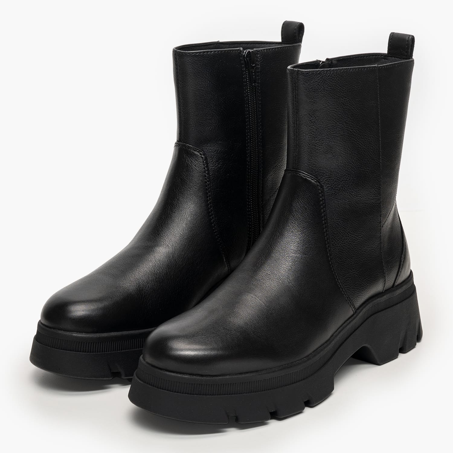 Geox D.Pluette Γυναικείο Μποτάκι Geox D.Pluette-Black