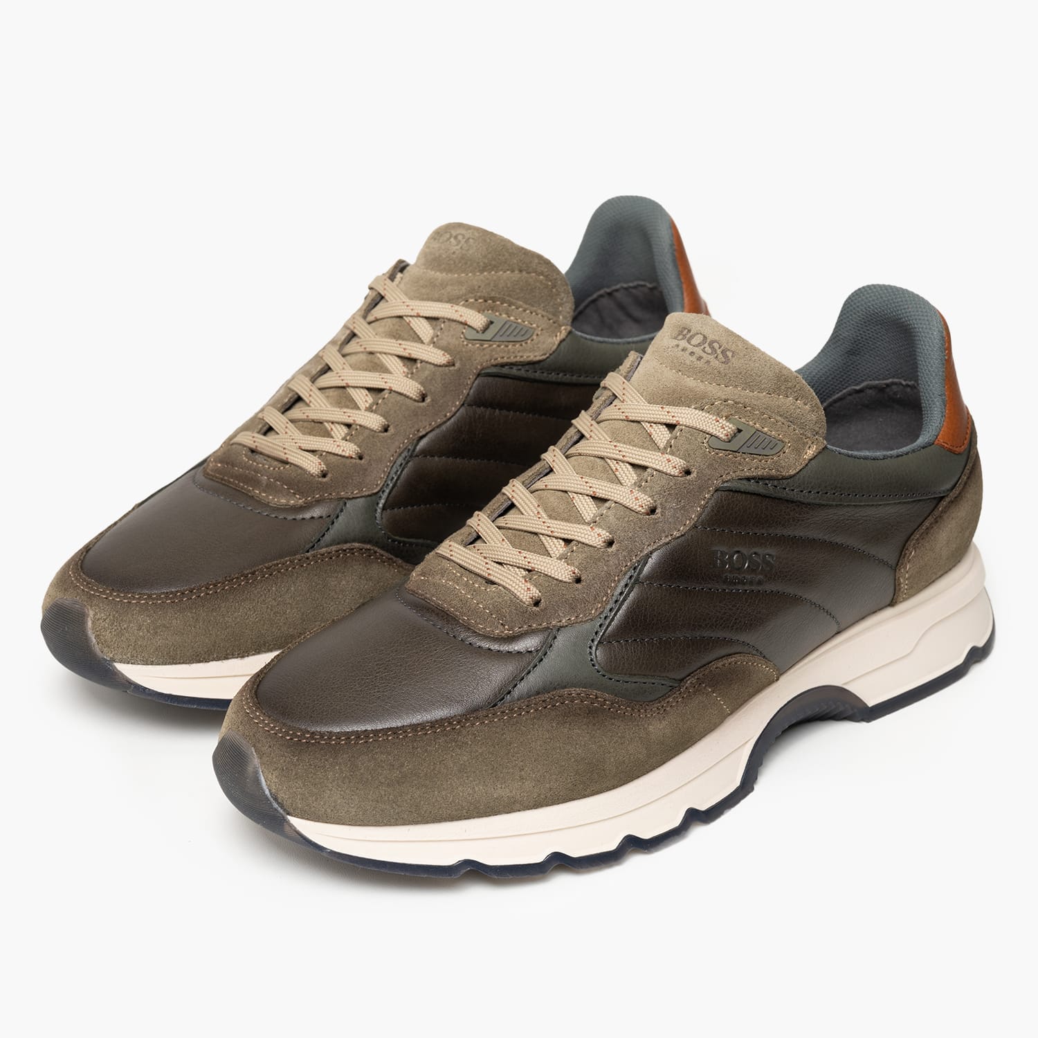 Boss shoes CD221 Ανδρικό Παπούτσι Casual Boss shoes CD221-Khaki