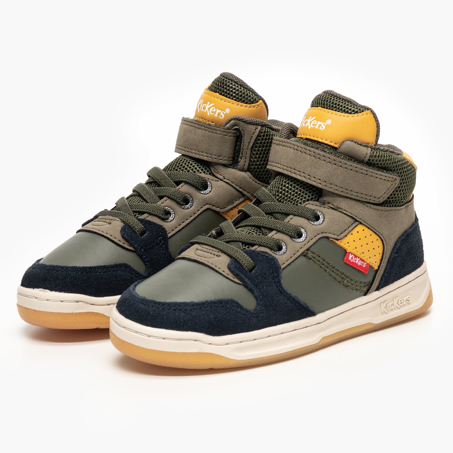 Kickers Kickado Παιδικό Μποτάκι Kickers Kickado-Khaki