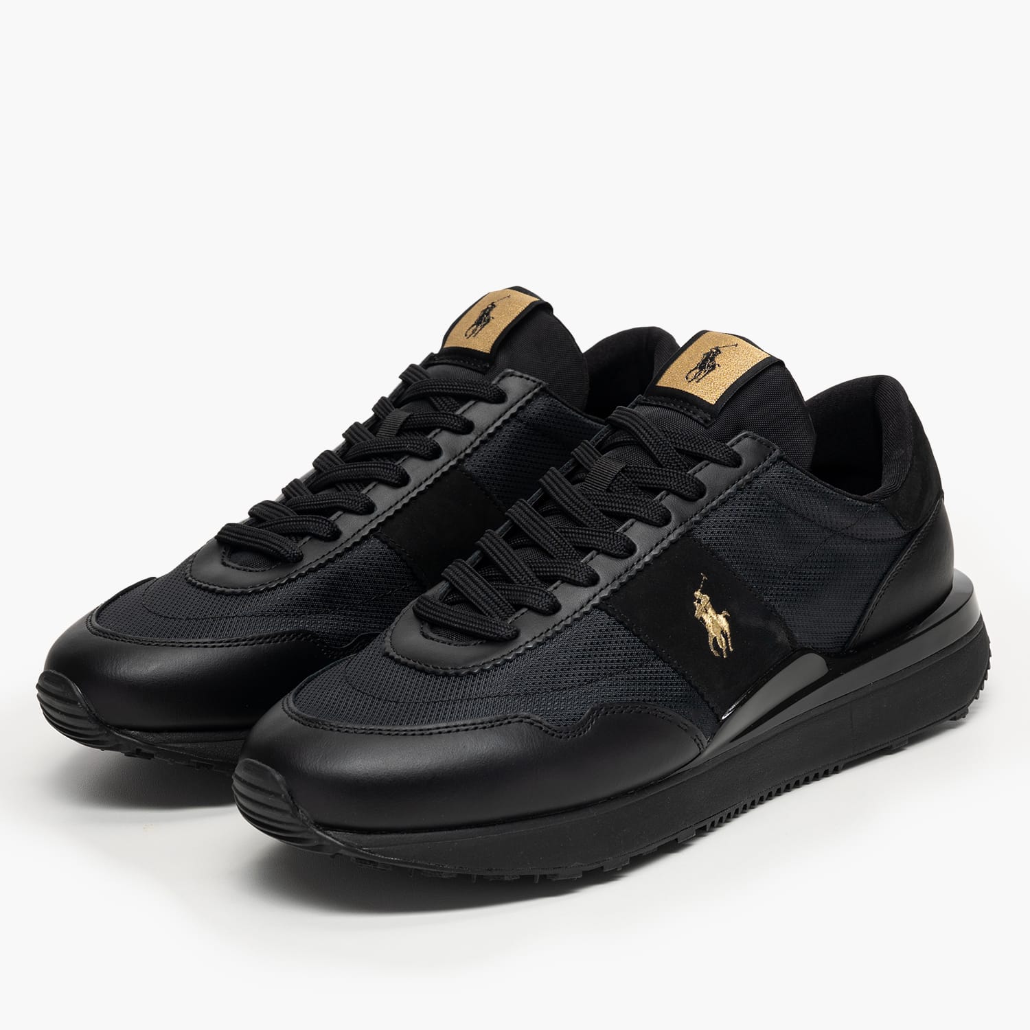 Ralph Lauren Train89.Pp.Bg Ανδρικό Παπούτσι Casual Ralph Lauren Train89.Pp.Bg-Black
