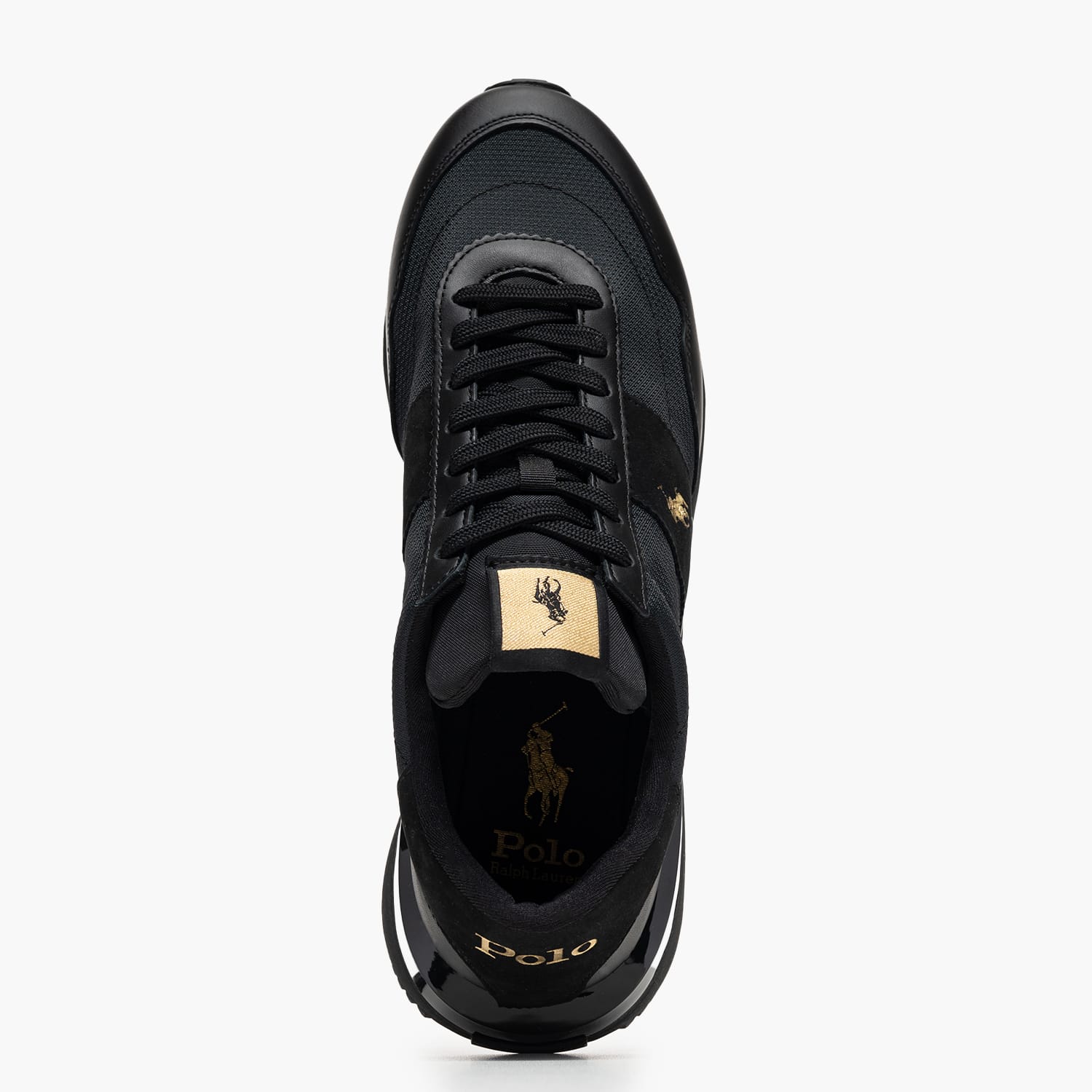 Ralph Lauren Train89.Pp.Bg Ανδρικό Παπούτσι Casual Ralph Lauren Train89.Pp.Bg-Black