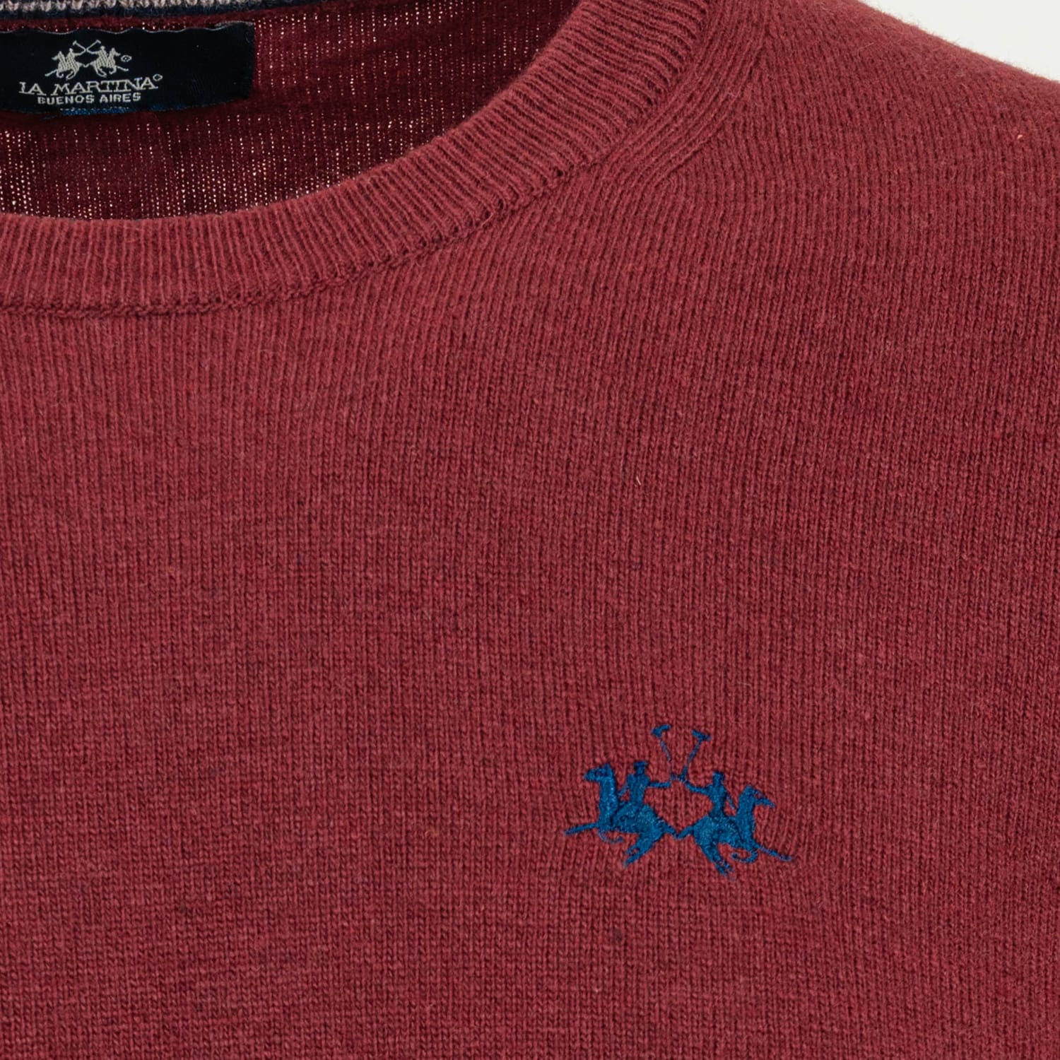 La Martina Mbs002.Sweater-Bordo