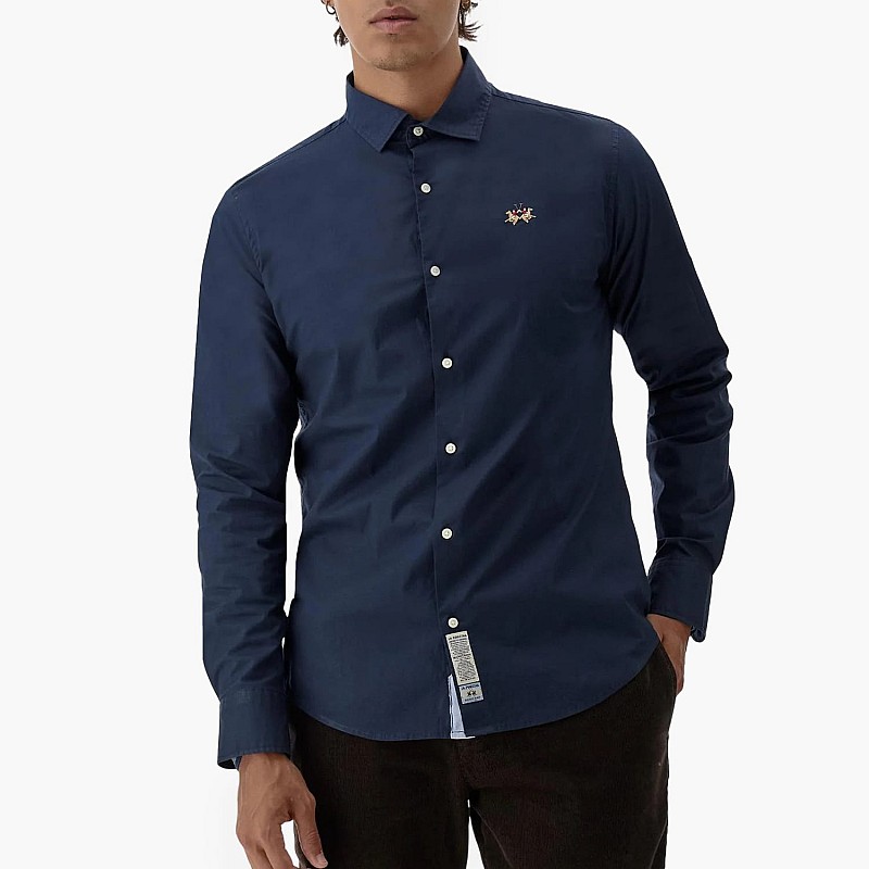 La Martina Shirt.Poplin Ανδρικό Πουκάμισο