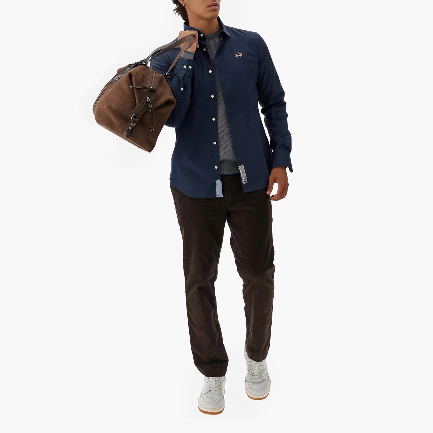 La Martina Shirt.Poplin Ανδρικό Πουκάμισο La Martina Shirt.Poplin-DarkBlue