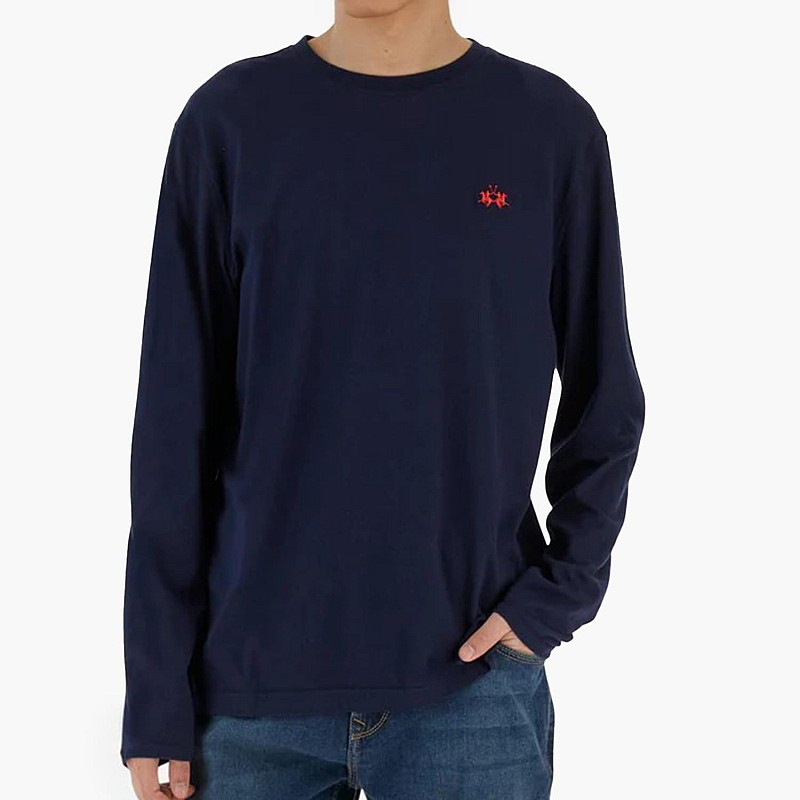 La Martina Small.Lg.Jersey Ανδρική Μπλούζα La Martina Small.Lg.Jersey Ανδρική Μπλούζα