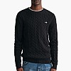 GANT Cab.Neck Ανδρικά Μπλούζες Gant Cab.Neck-Black
