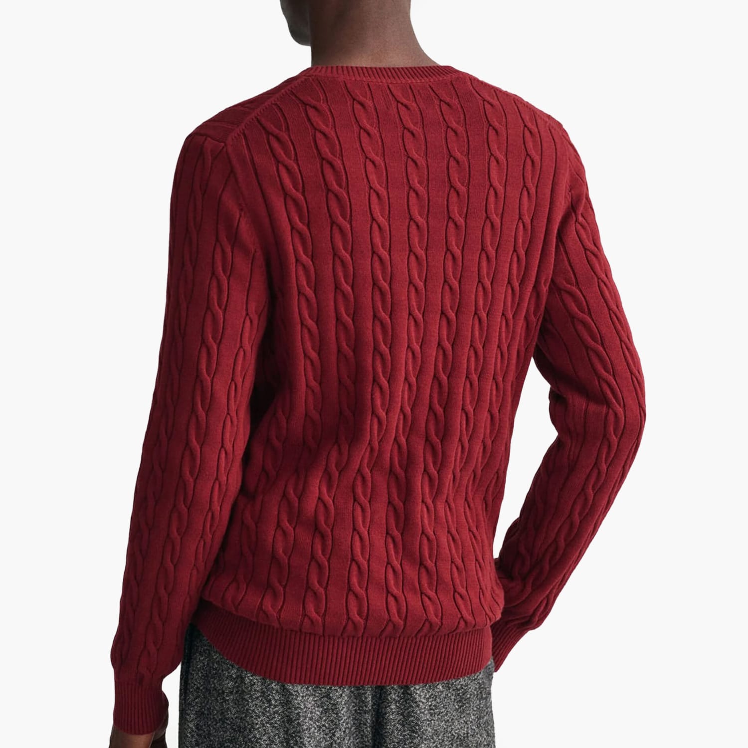 GANT Cab.Neck Ανδρικά Μπλούζες Gant Cab.Neck-Bordo