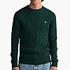 GANT Cab.Neck Ανδρικά Μπλούζες Gant Cab.Neck-Green