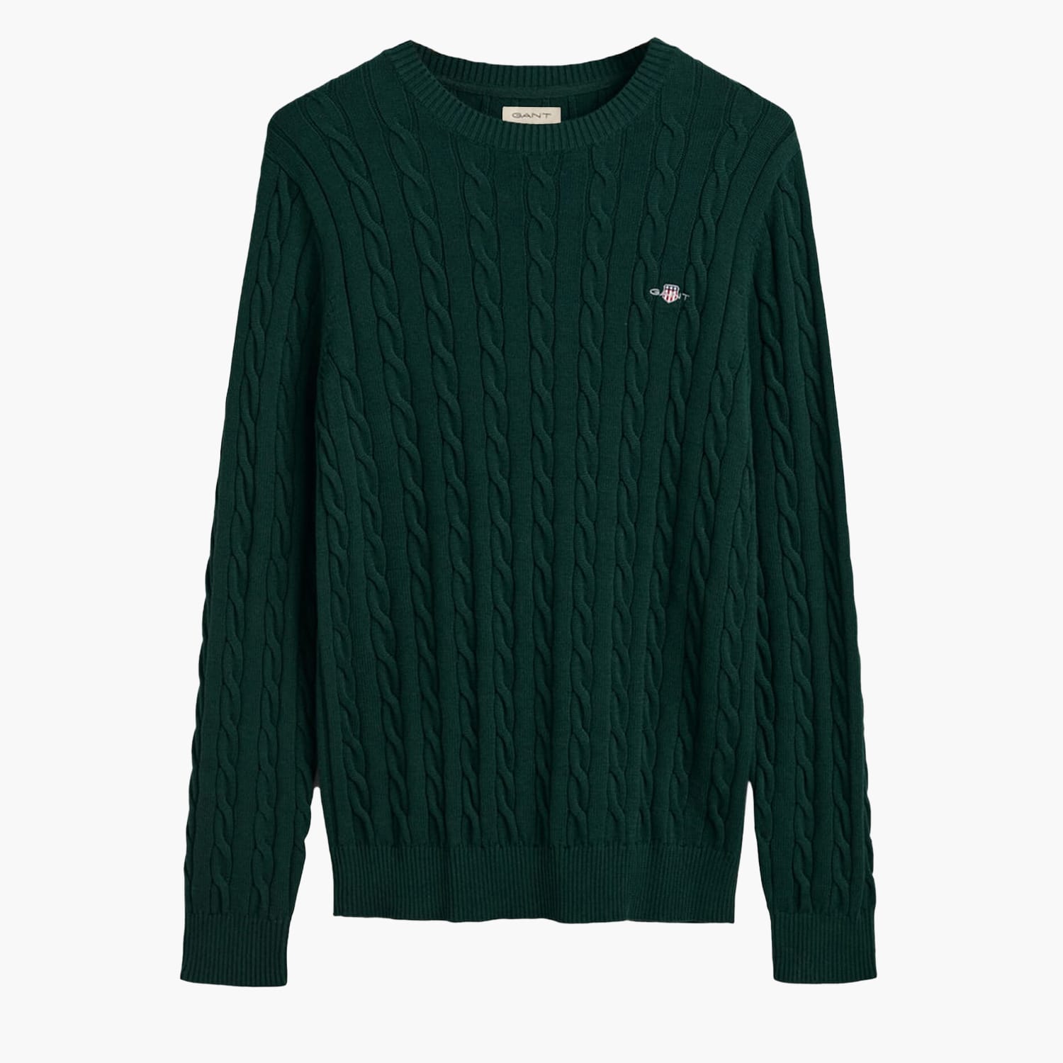 GANT Cab.Neck Ανδρικά Μπλούζες Gant Cab.Neck-Green