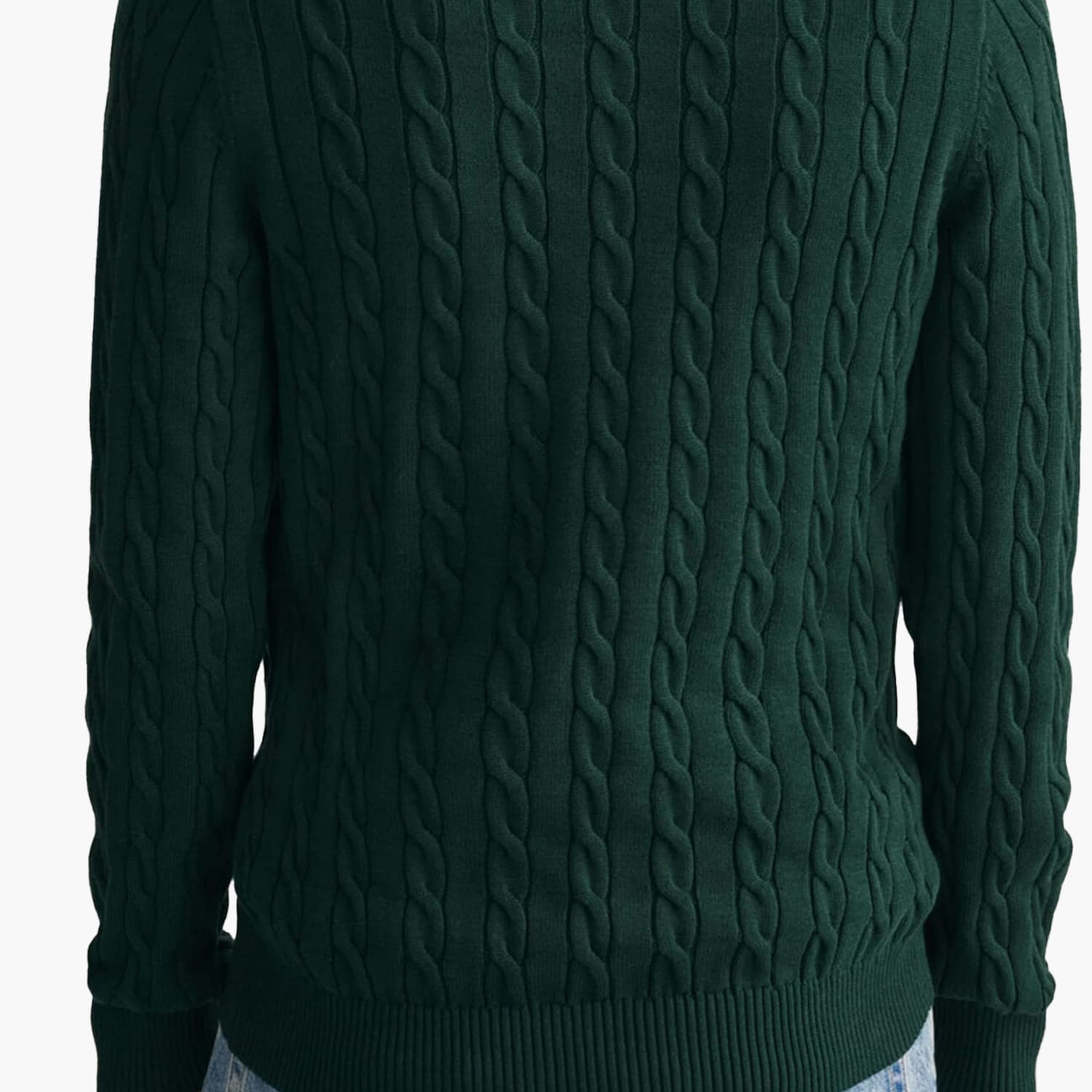 GANT Cab.Neck Ανδρικά Μπλούζες Gant Cab.Neck-Green