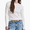 GANT Cable.Knit Γυνακεία Μπλούζες - Τοπ Gant Cable.Knit-White