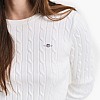 GANT Cable.Knit Γυνακεία Μπλούζες - Τοπ Gant Cable.Knit-White
