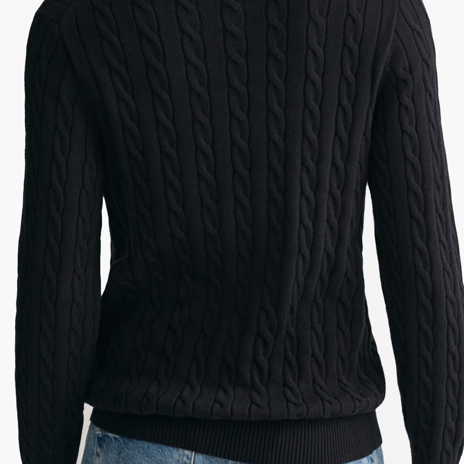 GANT Cable.Turtle Ανδρικά Μπλούζες Gant Cable.Turtle-Black