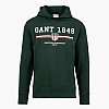 GANT Graphic.Hoodie Ανδρικά Φούτερ Gant Graphic.Hoodie-Green