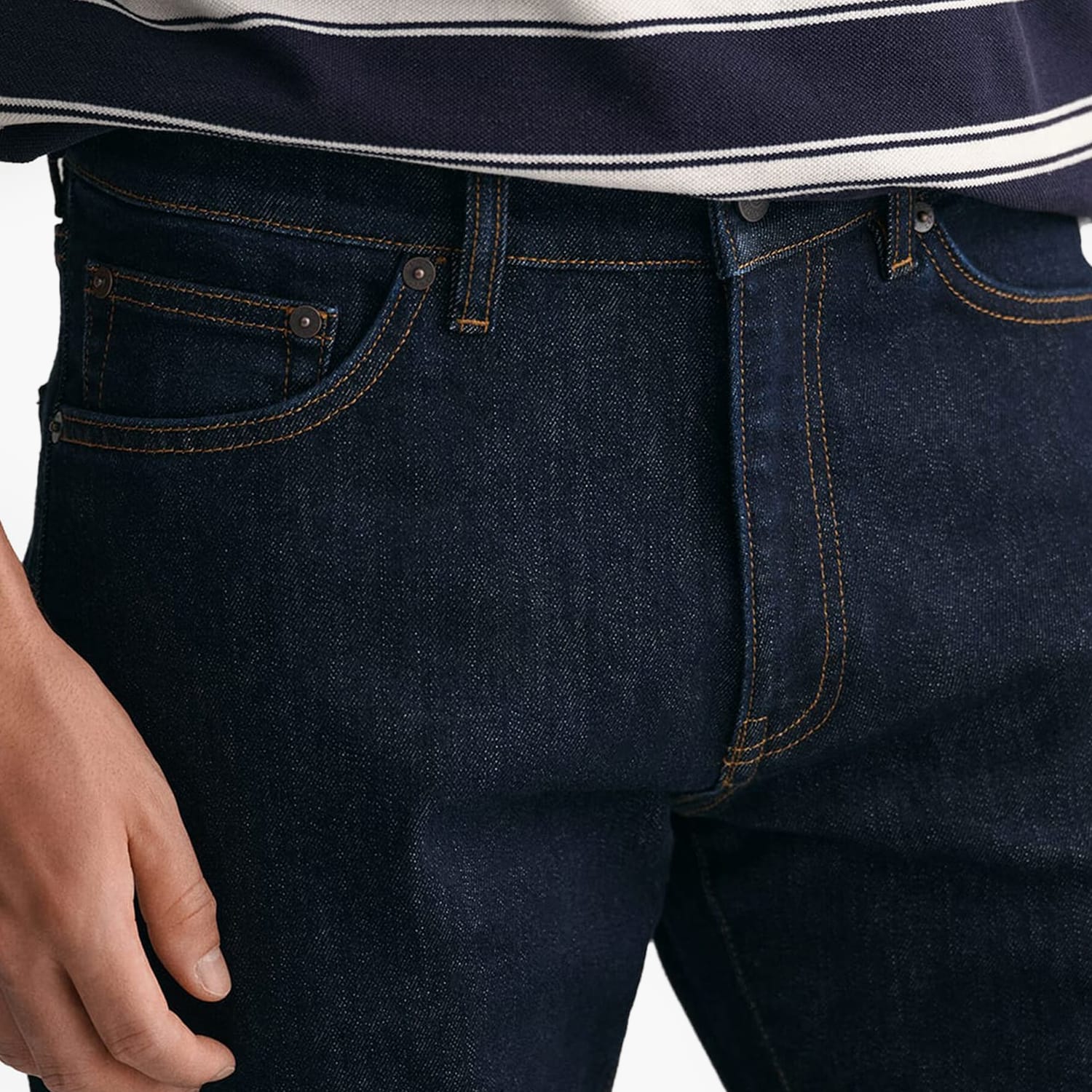 GANT Jeans.Sl Ανδρικό Παντελόνι Gant Jeans.Sl-DarkBlue